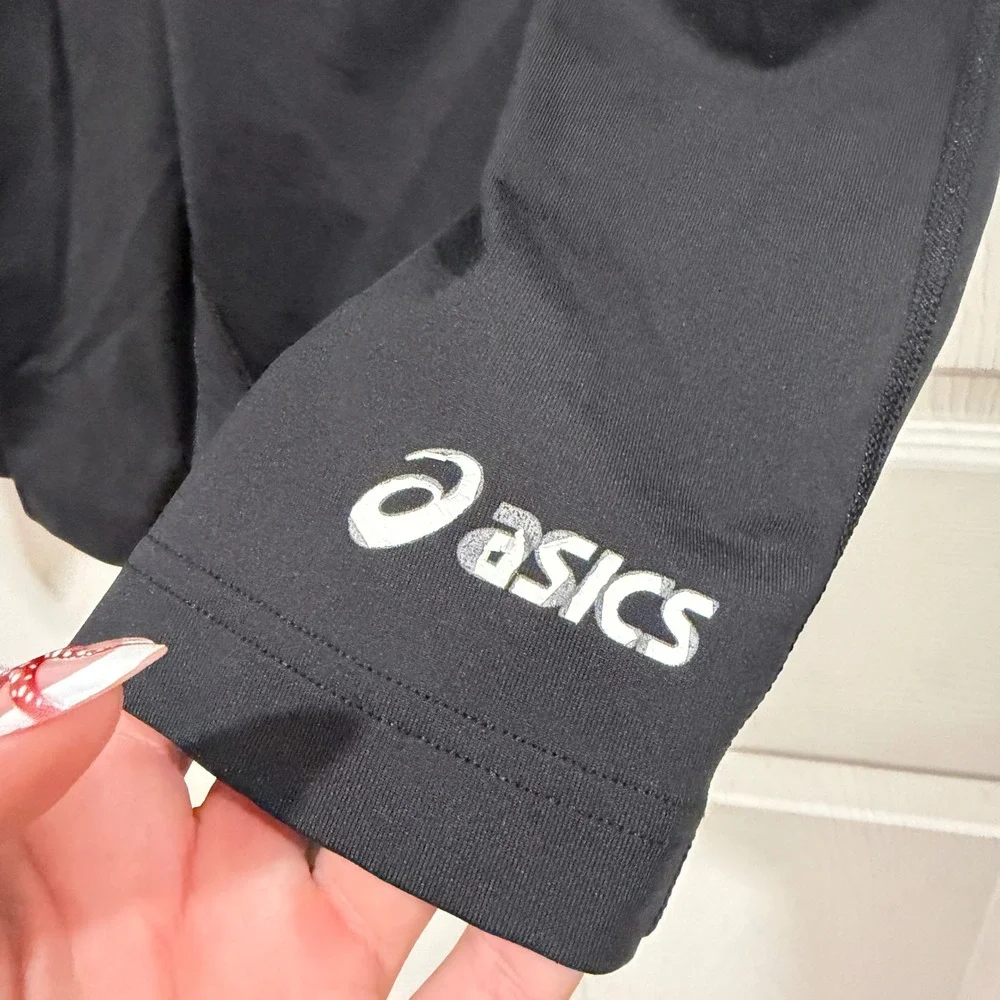 ASICS Medley Field Shorts Mens XL Black Compression Athletic TF708 New With Tags
